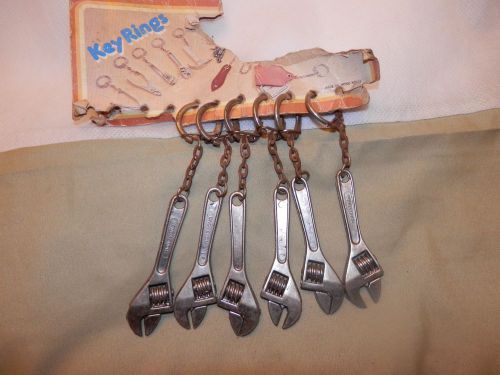 Mini Adjustable Key Chain ( Ring) Wrenches!! Made in Hong Kong! Good Condition.