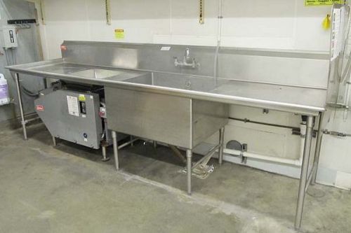 American delphi stainless steel sink + garb-el disposal (r,3-00). for sale