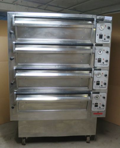 Tom chandley 4.2.6 4 deck 8 tray compacta electric pizza bakery electric oven for sale