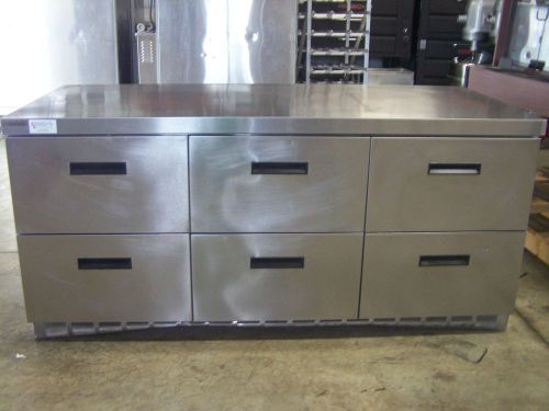 DELFIELD REFRIGERATED 6 DRAWERS UNDERCOUNTER CHEF BASE COOLER MODEL# UCD4472N