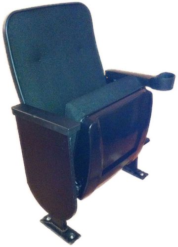 THEATER SEATING auditorium chairs movie cinema used seats fixed back black