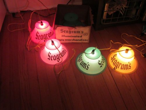 Vintage seagrams patio lights bar advertising noma for sale