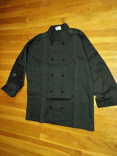 Black Colored Chefs Coat by Uncommon Threads XS