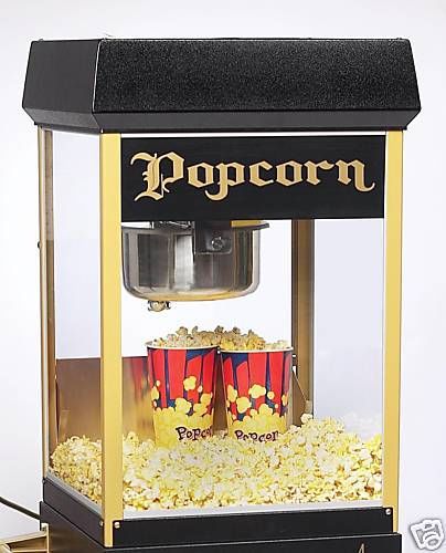 New funpop 8 oz black &amp; gold popcorn popper *gold medal for sale