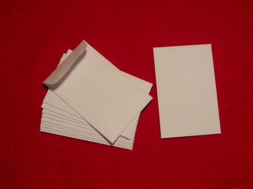 White Coin Envelopes    3&#034; X 4 1/2&#034;