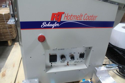 Schaefer 13&#034; rt hot melt coater glue machine for sale