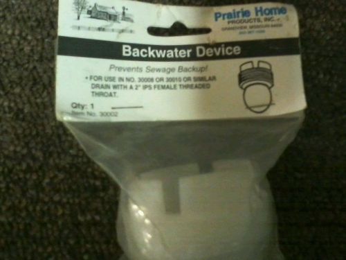 new backwater device drains