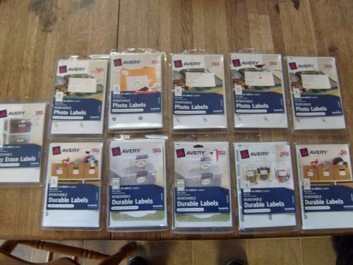 Avery  Removable photo and multipurpose labels 11 packs
