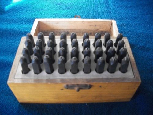 Vintage Letter &amp; Numeral Die Punch Stamping Set from Pittsburgh A-Z &amp; 0-8