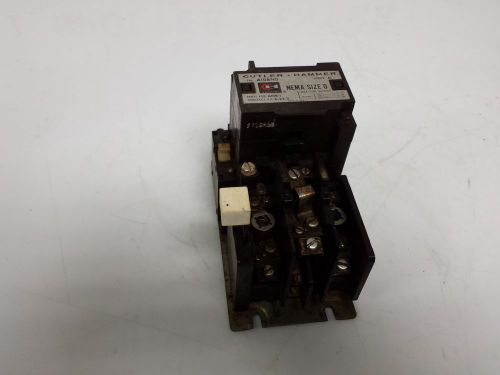 Cutler hammer a10b-1 nema size 0 contact kit 6-22-2 240v60cy 1887-2 for sale