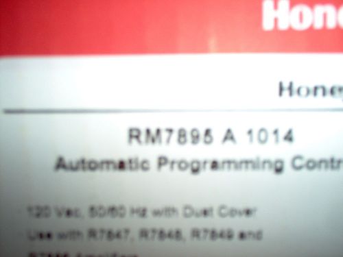 HONEYWELL RM7895A1014 (RM7895 A1014) NEW Automatic Programming Control