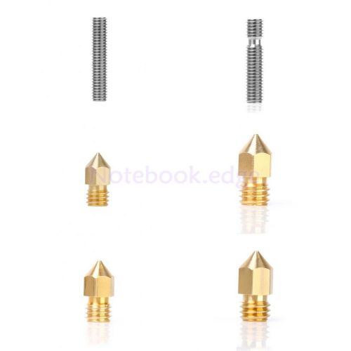 M6 26.5/30mm throat + 4pc nozzle for makerbot  reprap 3d printer extruder 1.75mm for sale