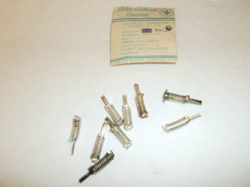 T30 SILVERPLATED SOLDERLESS SPRING CLIP TERMINAL BY VECTOR