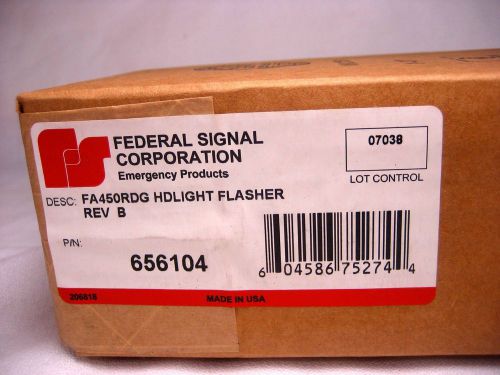 New Federal Signal Corp Flasher HL FA450RDG Rev B Headlight Flasher 656104 (NIB)