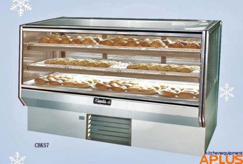 Leader Bakery Case Pastry Display Non-Refrigerated Dry 57&#034; Model CBK-57-D