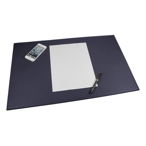 LUCRIN - Office Large Desk Pad 23x15 inches - Smooth Cow Leather - Purple
