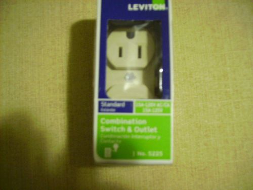 LEVITON Combination Switch &amp; Outlet  Standard 15A 120V AC /CA 15A 125V Ivory