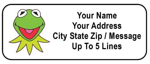 30 Kermit the Frog Face Personalized Address Labels