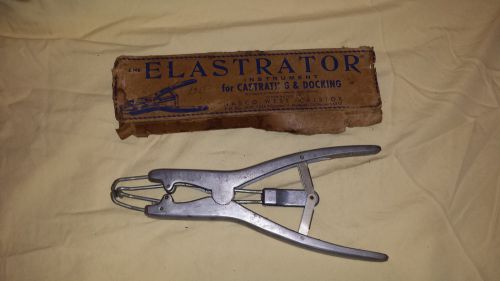 NEW Old Stock ELASTRATOR Antique Vintage Castration Plier Farm Vet Tool  USA