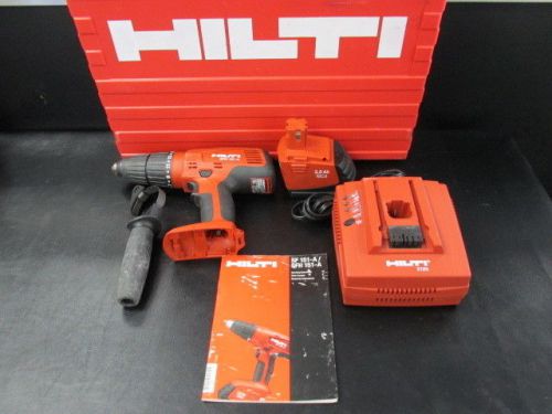 HILTI SFH 151-A HAMMER DRILL DRIVER SET 15.6V 1/2 W/ CASE BATTERY CHARGER