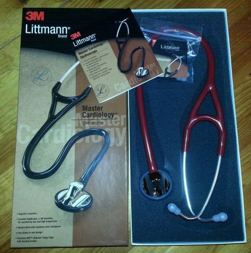 Littmann stethoscope master cardiology burgundy new!!!! for sale