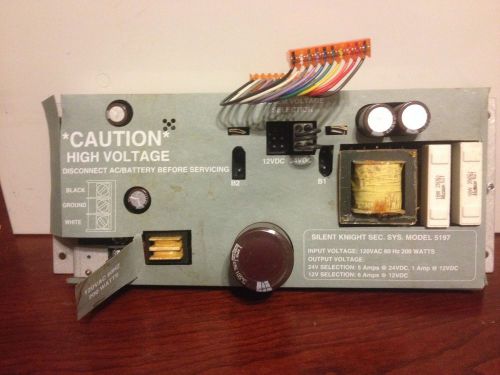 SILENT KNIGHT 5197 POWER SUPPLY FOR SK-5207 Fire Alarm