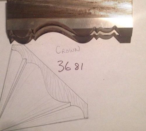 Lot 3681 Crown Moulding Weinig / WKW Corrugated Knives Shaper Moulder