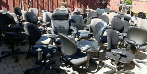 Huge lot of office chairs!!!many different sizes and styles.