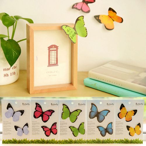 Cute butterfly sticker post it bookmark marker memo index tab flags sticky notes for sale