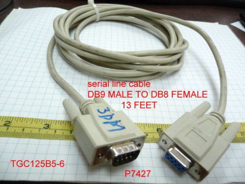 SERIAL LINE CABLE DB9 FEMALE TO DB9 MALE13 FEET