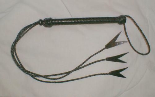 NEW Patent Leather Flogger Whip Black Viper Teaser - 3-Tail Horse Trainer