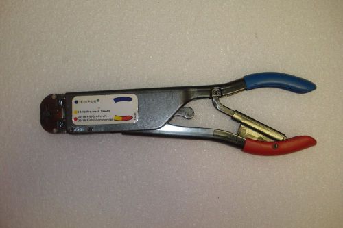 AMP #59250 Crimping Tool Electrical Red/Blue Handle Splicing Harrisburg, PA USA