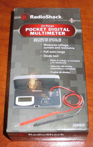 RadioShack 22-Range Pocket LCD Digital Multimeter - NEW