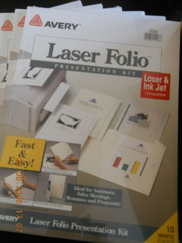 Avery Laser Folio Presentation Kit - Small lot of 6 packs