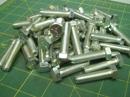 3/8-24 x 1.5 hex cap screws grade 5 zonc full thread (qty 50) #75176 for sale