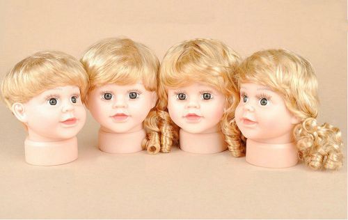 Children Mannequins Manikin Head for Hats Wig Mould Show Stand Model Display