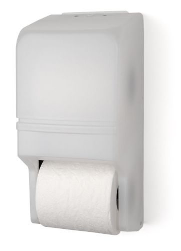 Palmer fixture two roll standard tissue dispenser white translucent for sale