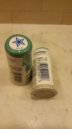 Free Shipping (lot of 2) Xstamper  Pre-Inked Blue STAR Stamp 5/8&#034; Blue 11421