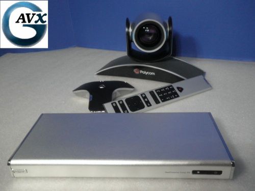 Polycom group series 300 +1year warranty, rtv, complete video conference system for sale
