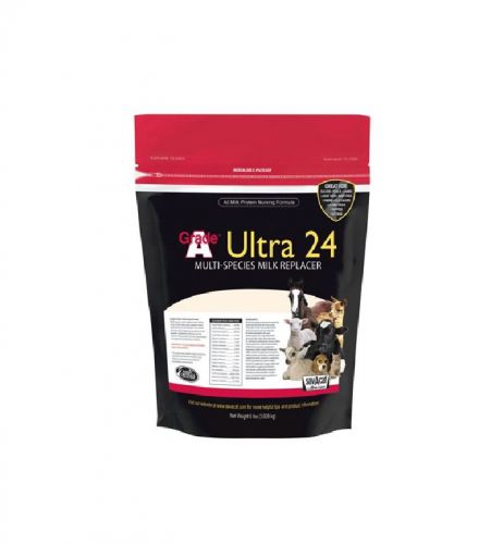 Grade A Ultra 24 Milk Replacer, 8 lb for calves, foals, lambs, goat kids, etc