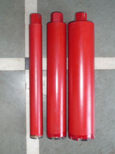 3 PIECES NEW DIAMOND CORE DRILL OF 52 MM,77 MM &amp; 102mm FOR WET CORE DRILLING