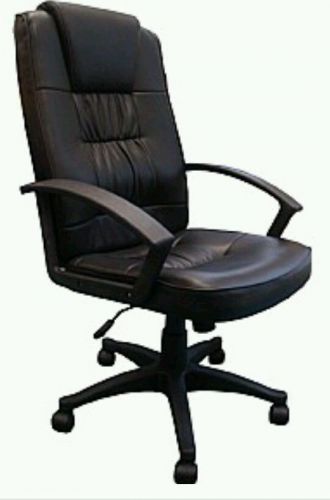 Manilo Office Chair With Black Pig Split Leather