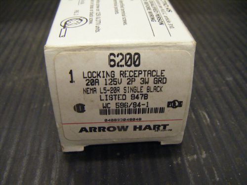 Arrow Hart 6200 L5-20R Hart-Lock 20A 125V Twist-Lock Receptacles