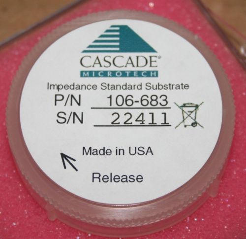 Cascade Microtech Standard Calibration Contact Substrate P/N 106-683 250um-1250u