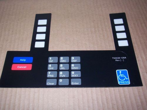 NEW GILBARCO MARCONI T50038-128A PIN PAD KEY KEYBOARD OVER LAY