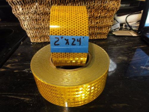 2&#034; X 24&#039; Yellow High Intensive REFLECTIVE TAPE
