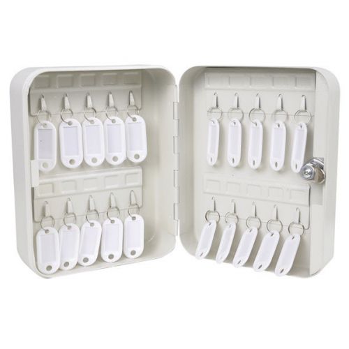 20-Key Portable Solid Steel Key Storage Safe Box