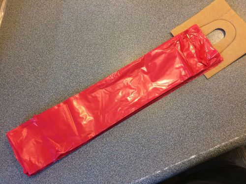 100 - dark red plastic newspaper bags