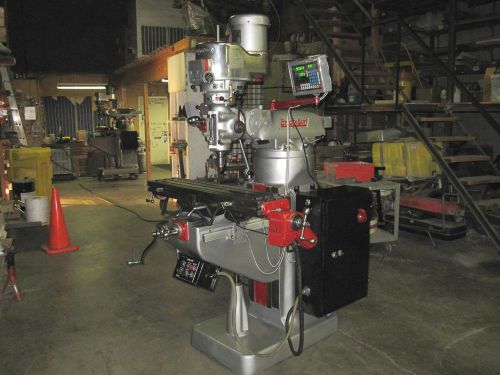 Bridgeport series i 2hp milling machine with 2 axis digital readout for sale