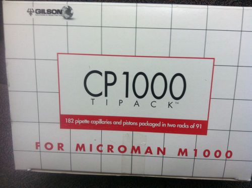 Gilson Microman CP1000 Tipack Capillaries and Pistons (100uL-1000uL) For M1000